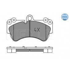MEYLE 025 236 9217 Гальмівні колодки передні PORSCHE Cayenne/VOLKSWAGEN Touareg
