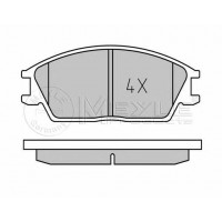 MEYLE 025 210 1214/W Гальмівні колодки передні HYUNDAI Accent/Getz/Lantra/S Coupe/Pony/Sonata