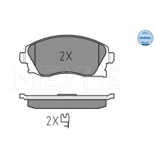 MEYLE 025 232 2517 Гальмівні колодки передні OPEL Corsa/Meriva/Tigra