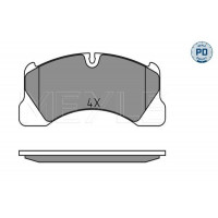 MEYLE 025 250 0717/PD Гальмівні колодки передні AUDI Q7/E-Tron/ VOLKSWAGEN Touareg/ PORSCHE Panamera/ Taycan/Cayenne/Macan