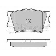 MEYLE 025 243 3815 Гальмівні колодки задні TOYOTA RAW4/Camry/LEXUS ES
