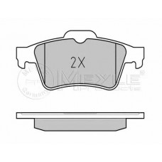 MEYLE 025 234 8216 Гальмівні колодки задні RENAULT Laguna/Megane/Latitude/ NISSAN Primera