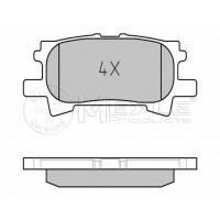 MEYLE 025 239 6715 Гальмівні колодки задні LEXUS RX
