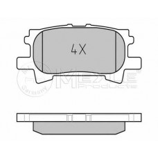 MEYLE 025 239 6715 Гальмівні колодки задні LEXUS RX